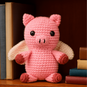 Flying Pig Amigurumi Crochet Pattern