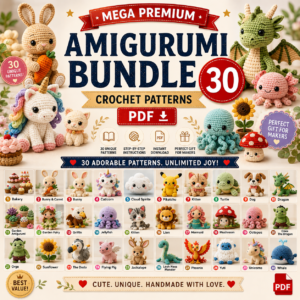 Ultimate Luxury Amigurumi Bundle: 30-Pattern Crochet Collection