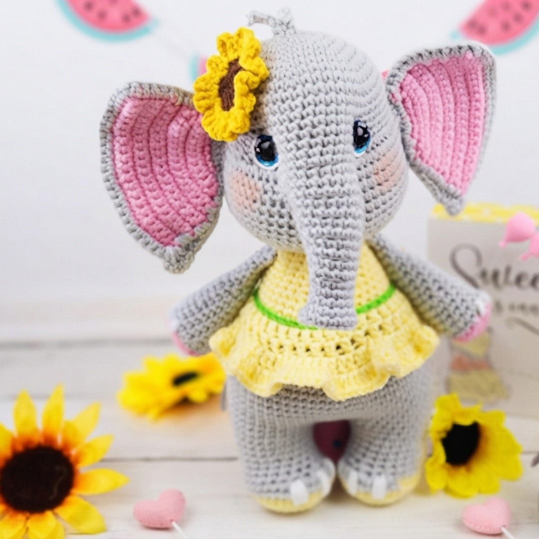 Free Sunny the Elephant Crochet Pattern: Easy, Adorable Tutorial