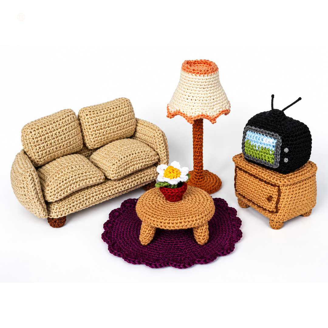 5 Quick Crochet Mini Living Room Projects You Can Make in a Day