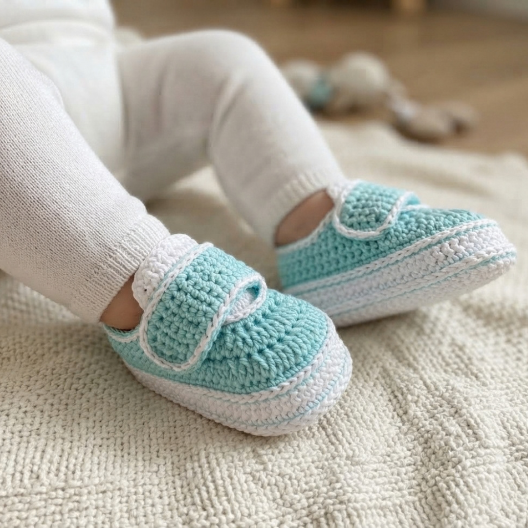 Little Cloud Walkers Baby Sneaker Crochet Pattern - Image 2